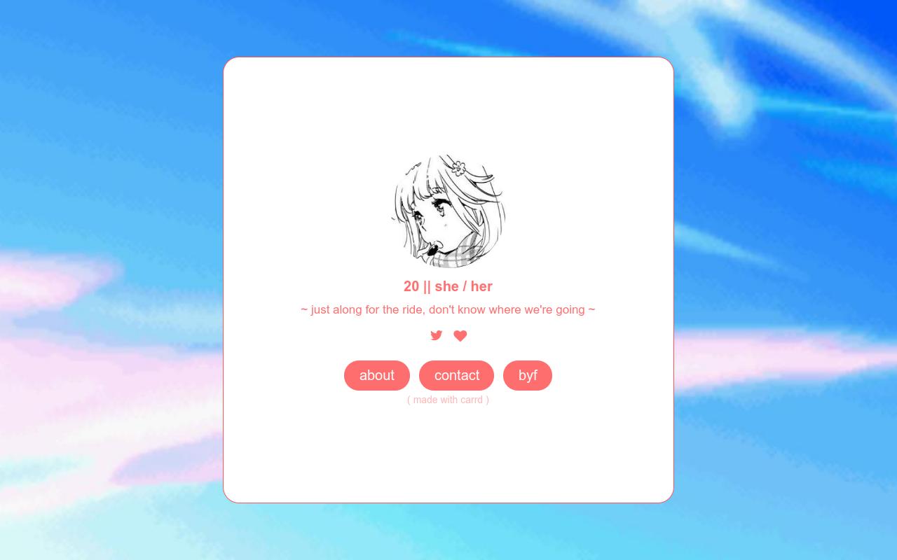 Carrd profile picture for @blooms